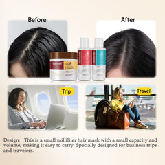 Karseell kit de cabello de viaje, 3 piezas, compacto para viajar.