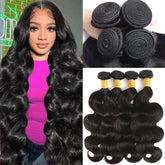 Katspon mechas de cabello humano, onda corporal 20 pulgadas, se mezcla con facilidad