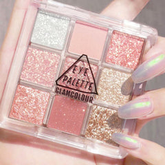 Paleta Kayswang de 9 sombras mate y brillo para transiciones suaves