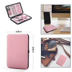 Corta uñas Keiby Citom rosa, acero inoxidable y filo preciso.
