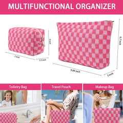 Keppesring estuche maquillaje capacidad grande, perfecto para guardar productos y accesorios.