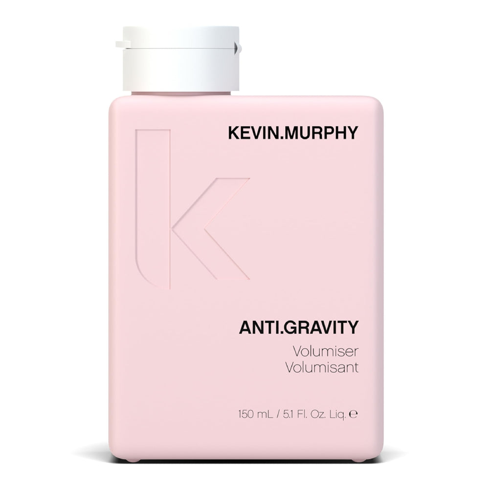 KEVIN.MURPHY ANTI.GRAVITY botella frontal muestra volumen duradero para todo tipo de cabello.