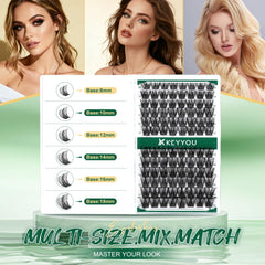 KEYYOU diseño con curva natural que se integra con pestañas reales.