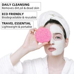 Kickleen esponjas faciales para limpieza profunda de poros con exfoliación suave.