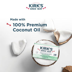Kirks jabón coco castile aloe vera burbujas para limpieza suave