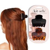 Kitsch clips garra mediana negro: sujeción fiable para cabello de diferentes texturas.