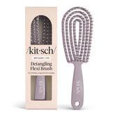 Kitsch cepillo desenredante con marco flexible para peinado sin tirones.