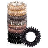Kitsch espirales para cabello marrón, ideal para uso diario sin daño.