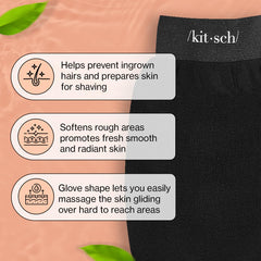 Guante exfoliante Kitsch exfoliación profunda para el cuerpo, ayuda a eliminar piel muerta.