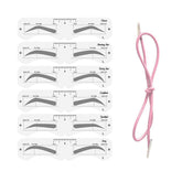 KKPLZZ molde cejas plástico PEVA con banda elástica, ideal para definir contornos sin deslizamientos.