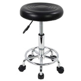 Silla KKTONER rodante con asiento redondo ajustable para estudio o spa.