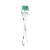 Koi Beauty derma roller close-up shows 200 titanium pins for durability.