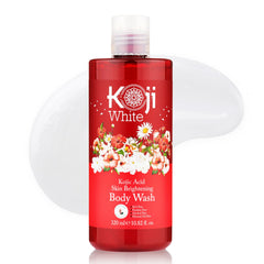 Koji White jabón cuerpo derrame: limpieza suave para iniciar la ducha.