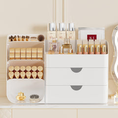 KQJS Organizador de maquillaje con cajones transparentes para ver productos.
