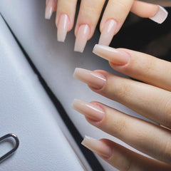 Uñas pegables KQueenest tono desnudo, reutilizables para múltiples usos
