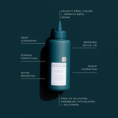 Kristin Ess champú micelar purificador fortalece fibras capilares.