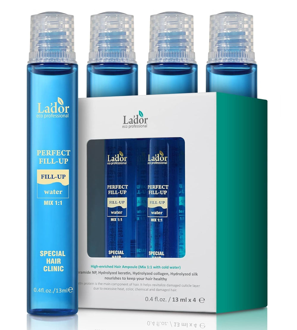 La DOR Perfect Hair Fill-Up con ampollas 4x para tratamiento intensivo del cabello.