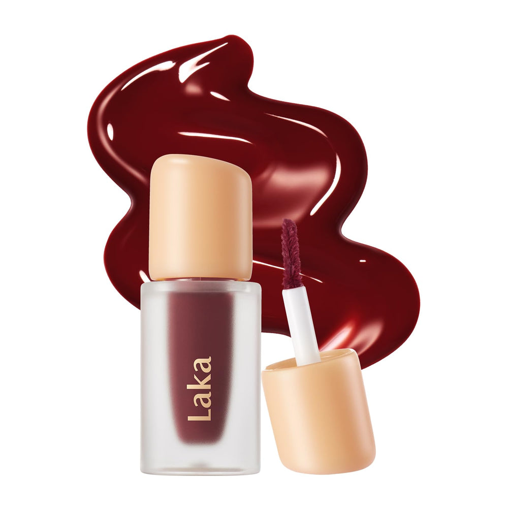 Laka Fruity Glam Lip Tint Mini aplicado suave para tono natural