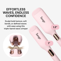 Rizador SculptWaver de L'ANGE HAIR para ondas definidas y duraderas.