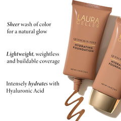 LAURA GELLER NEW YORK Quench-n-Tint textura ligera para sensación fresca durante el día.