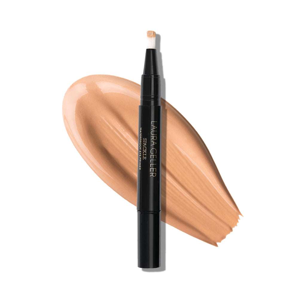 Spackle de LAURA GELLER NEW YORK, empaque compacto para viaje y base suave para ojos.