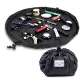 Lay-n-Go Cosmo bolsa maquillaje con cordon abierta para acceso rápido y orden