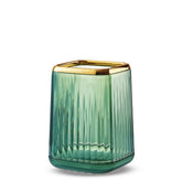 Lebenrich porta-pinceles, acrílico verde con rayas, mantiene los pinceles ordenados.