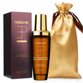 LEPURO Dubai: aceite de argán para cabello, frasco elegante que ofrece hidratación ligera.