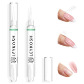 LEYKOSH remover de uñas con punta cristal para retirar pegamento con precisión