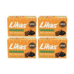 Jabón Likas Papaya Original barra frontal, limpieza suave para piel diaria.