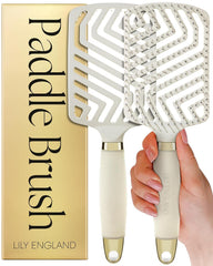 Lily England Paddle Brush para cabello fino desenredado con suavidad, uso diario