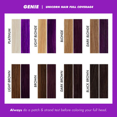 Lime Crime Genie Unicorn Hair Dye tono violeta profundo en cabello