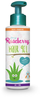 Gel Little Roseberry para cabello de niños, fijación suave para peinados diarios.