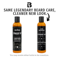 Textura cremosa del acondicionador Live Bearded para manejo diario de la barba.