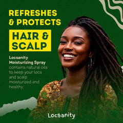 Locsanity: cuero cabelludo hidratado con spray suave para locs.