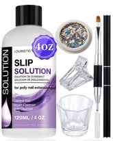 LOUINSTIC Solución deslizante 120 ml para uñas gel, facilita el deslizamiento suave.
