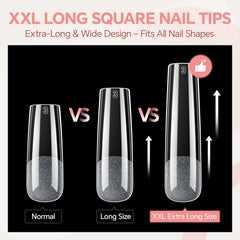 Luckyfairy Uñas Tip frente fuerte y duradera para adherencia sólida.