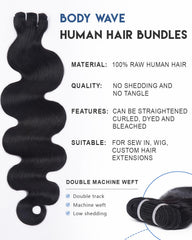 Lucklady bundles onda cuerpo 22p, rizos definidos y color vibrante.