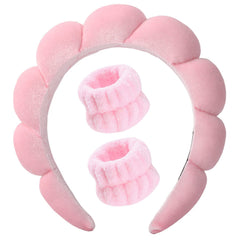 Luckybear banda lavado facial rosa facilita lavar el rostro