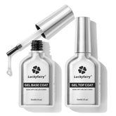 Luckyfairy base de gel de caucho para adherencia y fortalecimiento de uñas