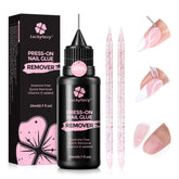 Luckyfairy Pinpoint Remover en botella, aplicación precisa para retirar adhesivo de uñas