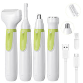 Razadora eléctrica lurini 4 en 1 con cabezal afilado para un afeitado completo del cuerpo.
