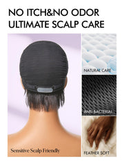 LUVME HAIR cap malla de 22,5 pulgadas para mayor transpirabilidad.
