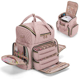 Organizador Luxja para esmaltes con lámpara de uñas, ideal para ordenar tu kit.