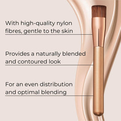 M. Asam Foundation Brush, fibras nylon de calidad profesional para resultados precisos.