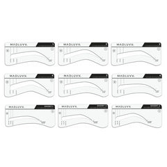 MADLUVV Brow Stamp Kit pigmento en tapa facilita color uniforme