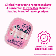 MakeUp Eraser 7 días: dos lados, limpieza y exfoliación suave.