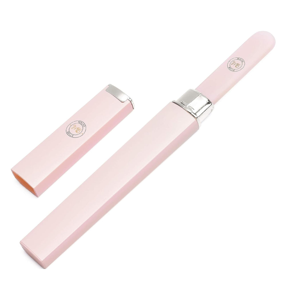 Malva Belle lima cristal, precisión doble cara para uñas naturales.