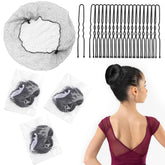 Maopaobeauty redes para recogido negras de 12 pulgadas, protección ligera y sujeción segura.
