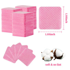 MAQIHAN 1200 toallitas sin pelusa, textura suave para manicura sin residuo